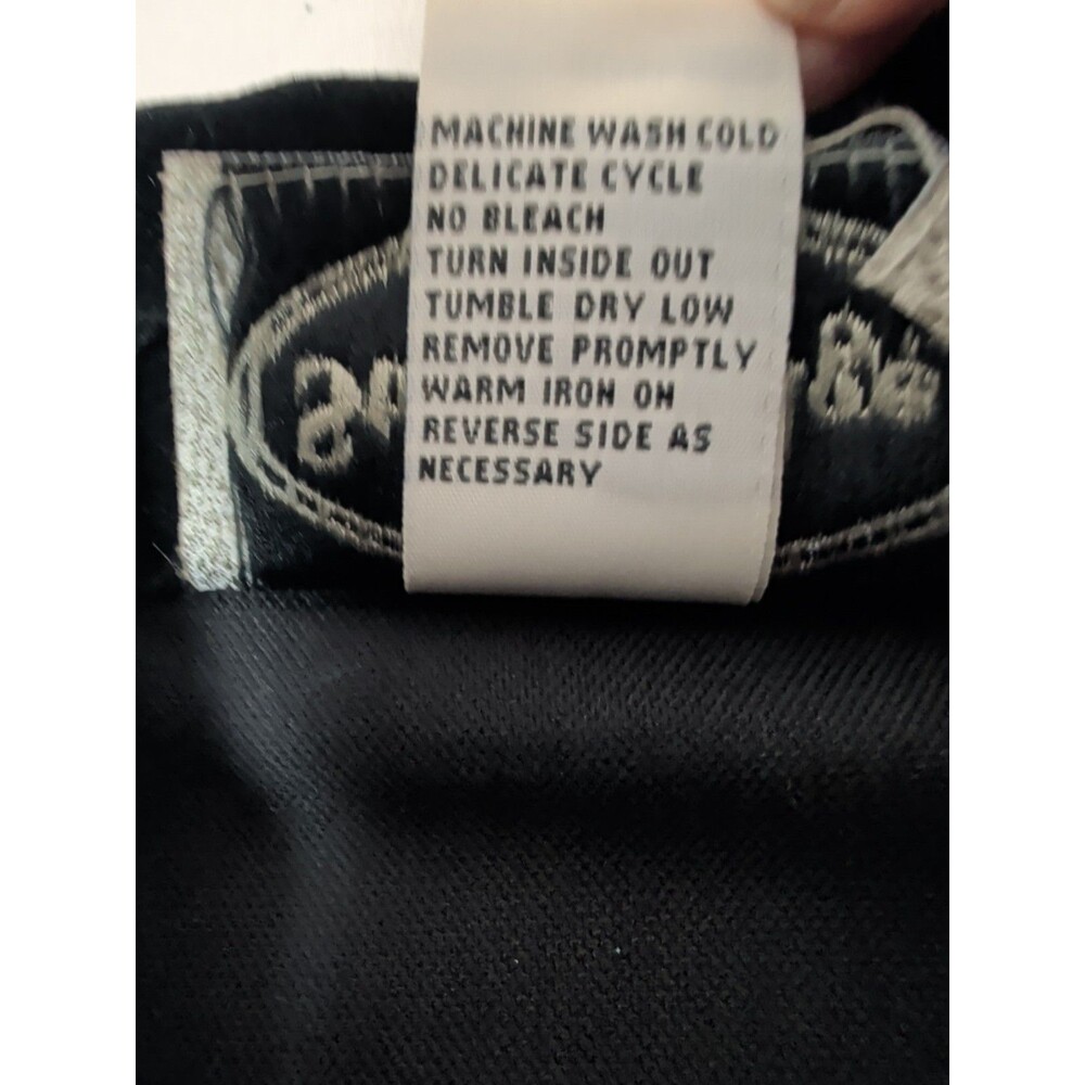 Stonebridge Petites Womens Small Black Velvet Applique Vest Boho Goth Style - Picture 8 of 13